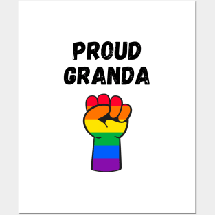 Proud Granda Rainbow Pride T Shirt Design Posters and Art